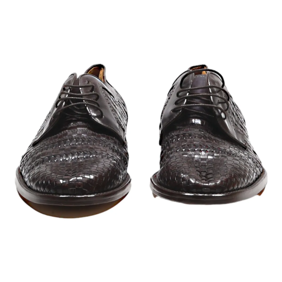 NERO GIARDINI Derby Shoes Black Leather Mens UK 9