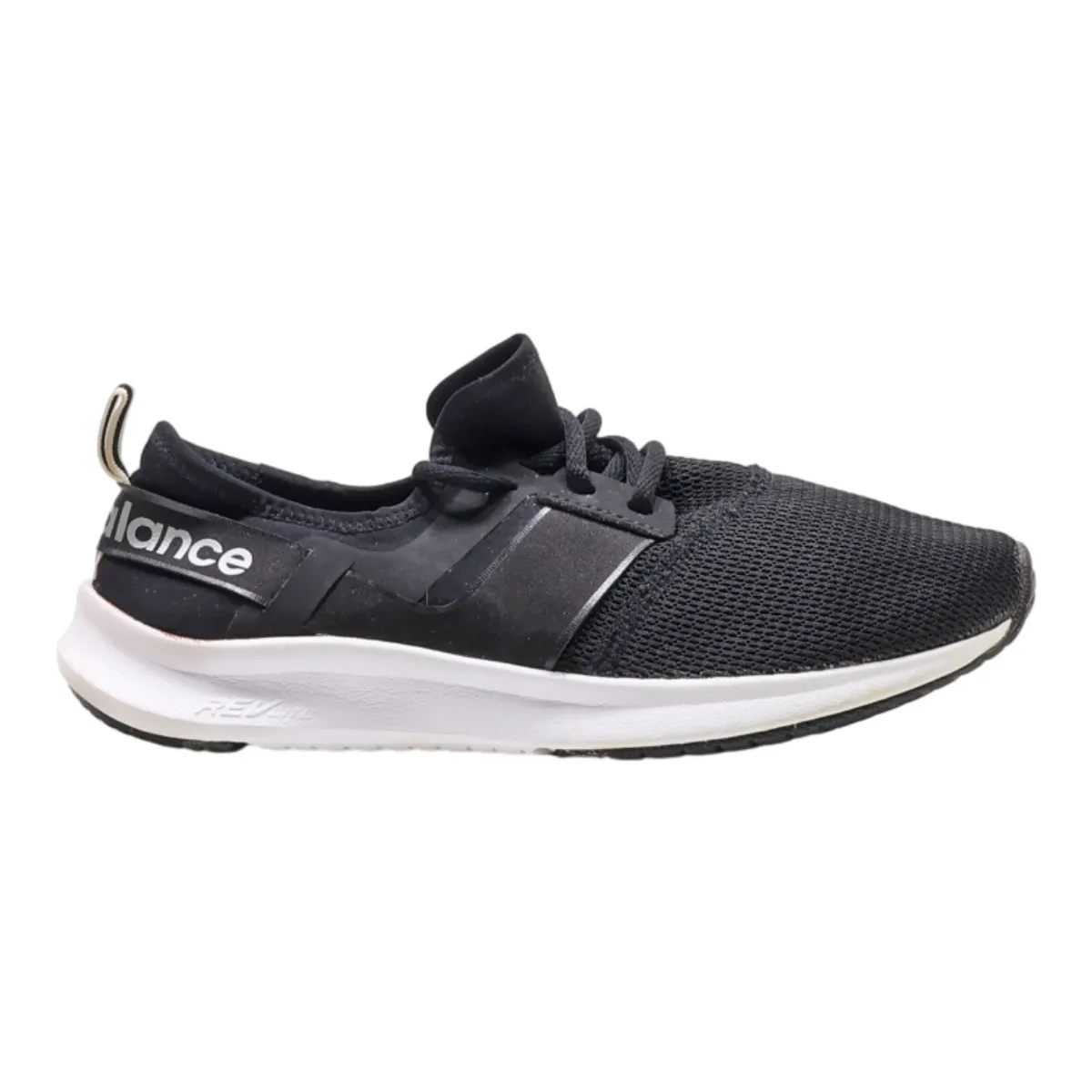 NEW BALANCE Low Top Trainers Black Synthetic Womens UK 8