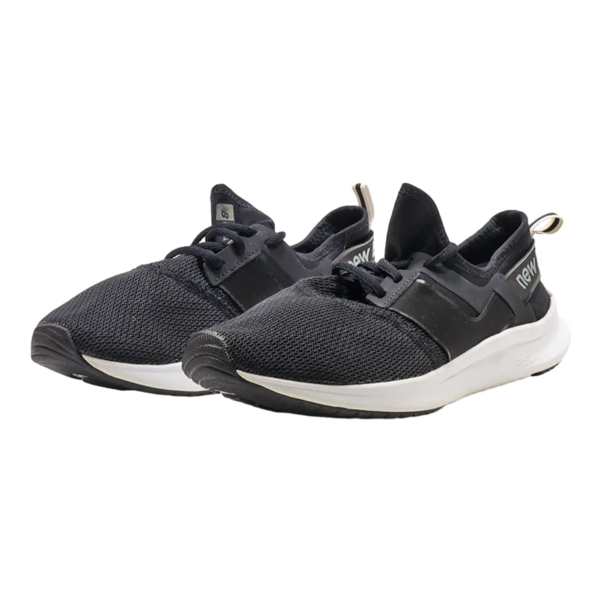 NEW BALANCE Low Top Trainers Black Synthetic Womens UK 8