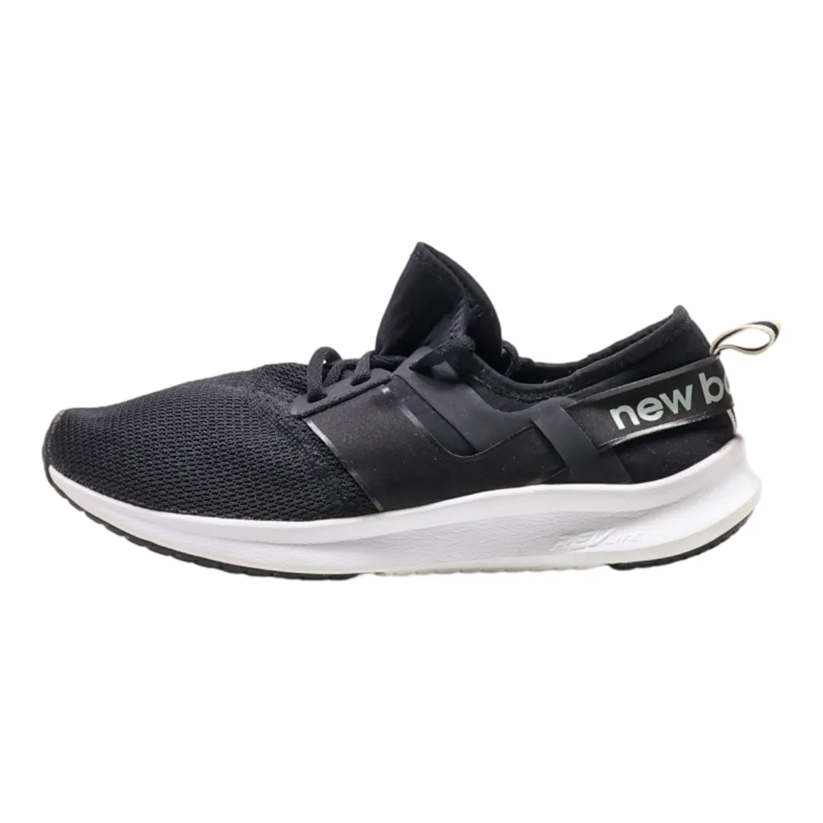 NEW BALANCE Low Top Trainers Black Synthetic Womens UK 8