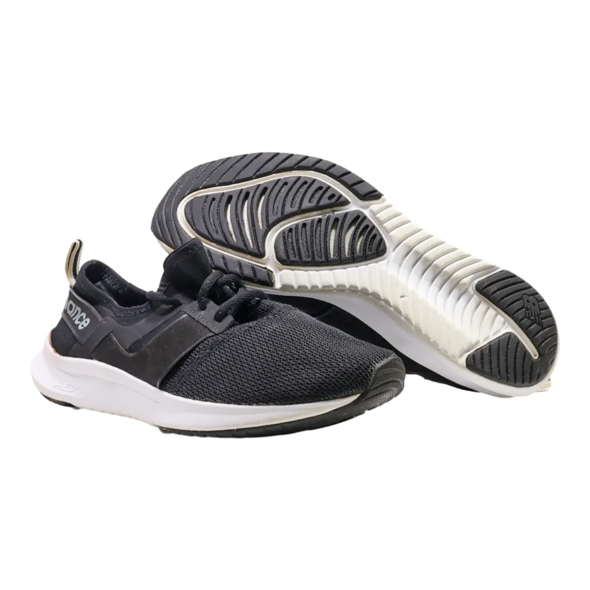 NEW BALANCE Low Top Trainers Black Synthetic Womens UK 8