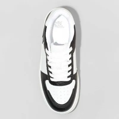 New - Wild Fable Women's Low-Top Casual Lace-Up Faux Leather Sneakers