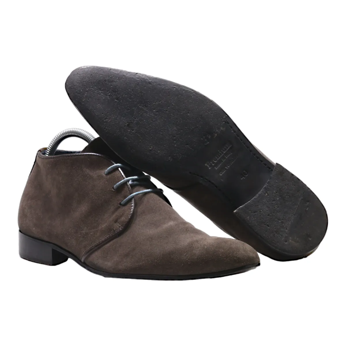 NICOLA BENSON Derby Shoes Grey Suede Womens UK 7