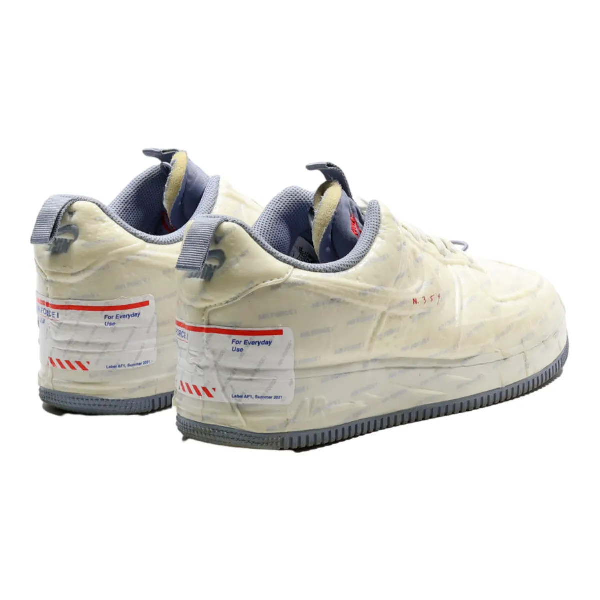 NIKE Air Force 1 2021 Sneaker Trainers White Synthetic Mens UK 9