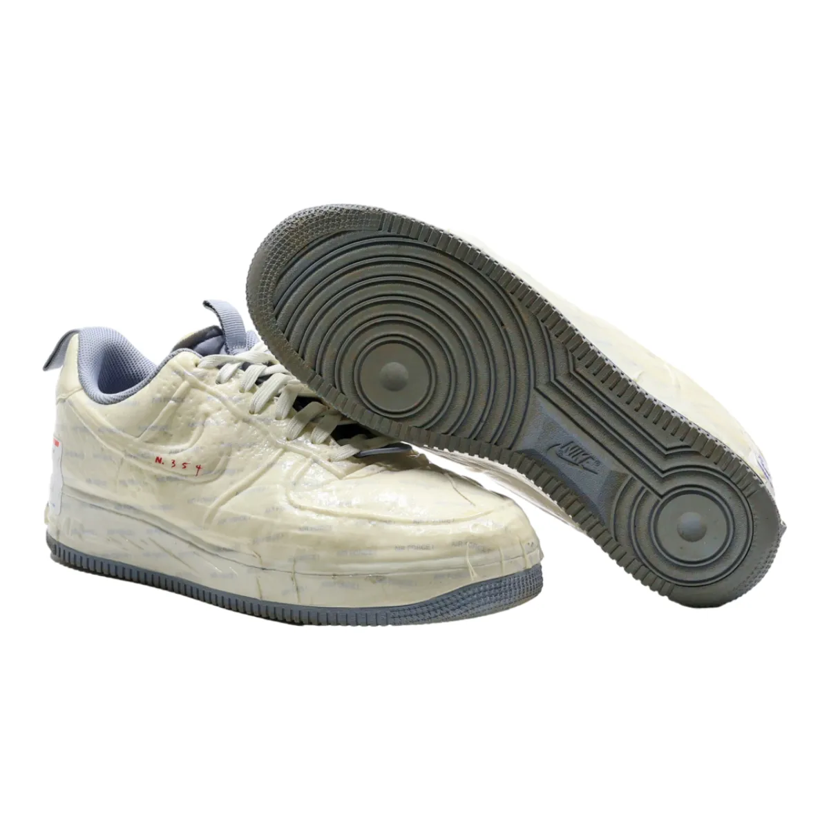 NIKE Air Force 1 2021 Sneaker Trainers White Synthetic Mens UK 9