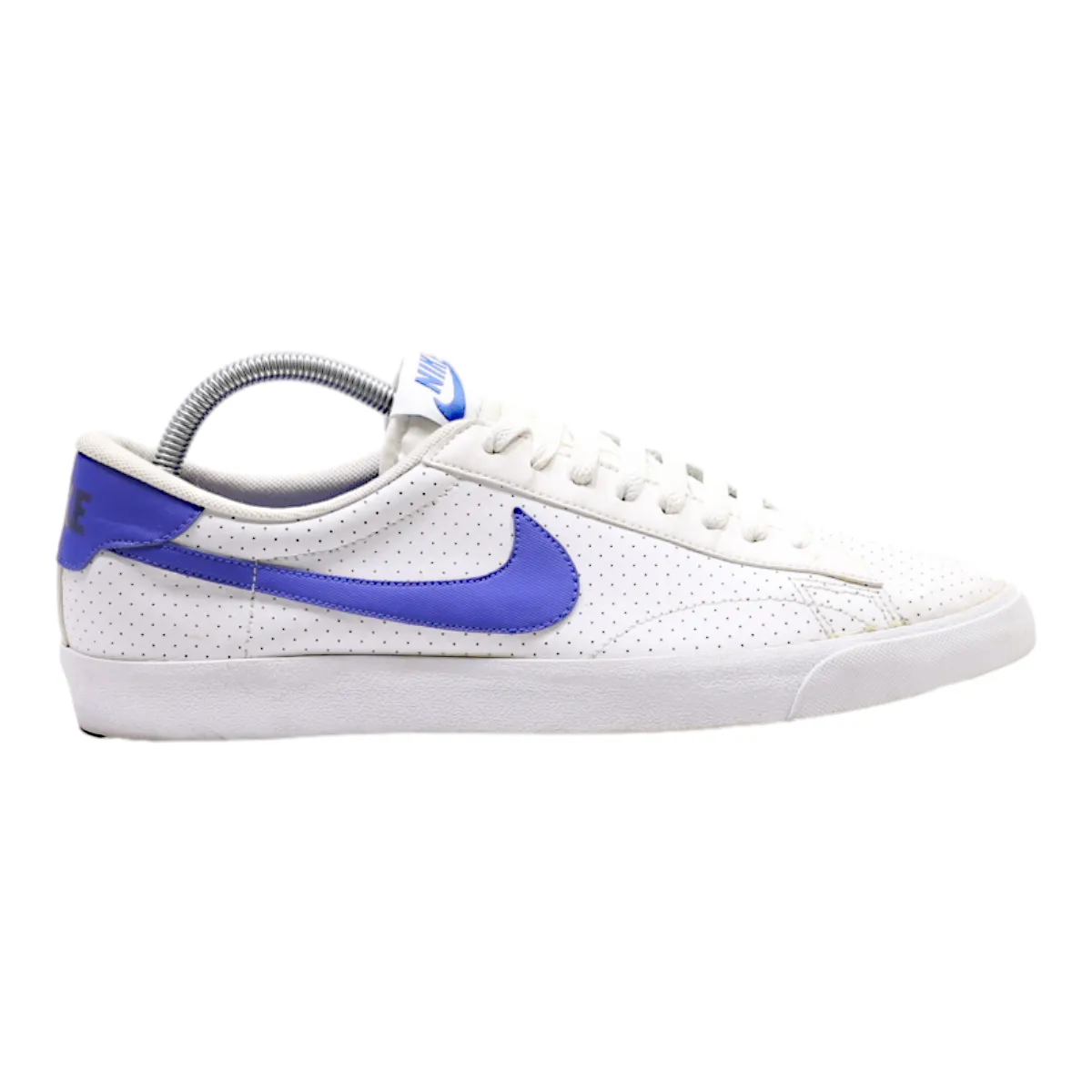 NIKE Blazer Low Sneaker Trainers White Leather Mens UK 6