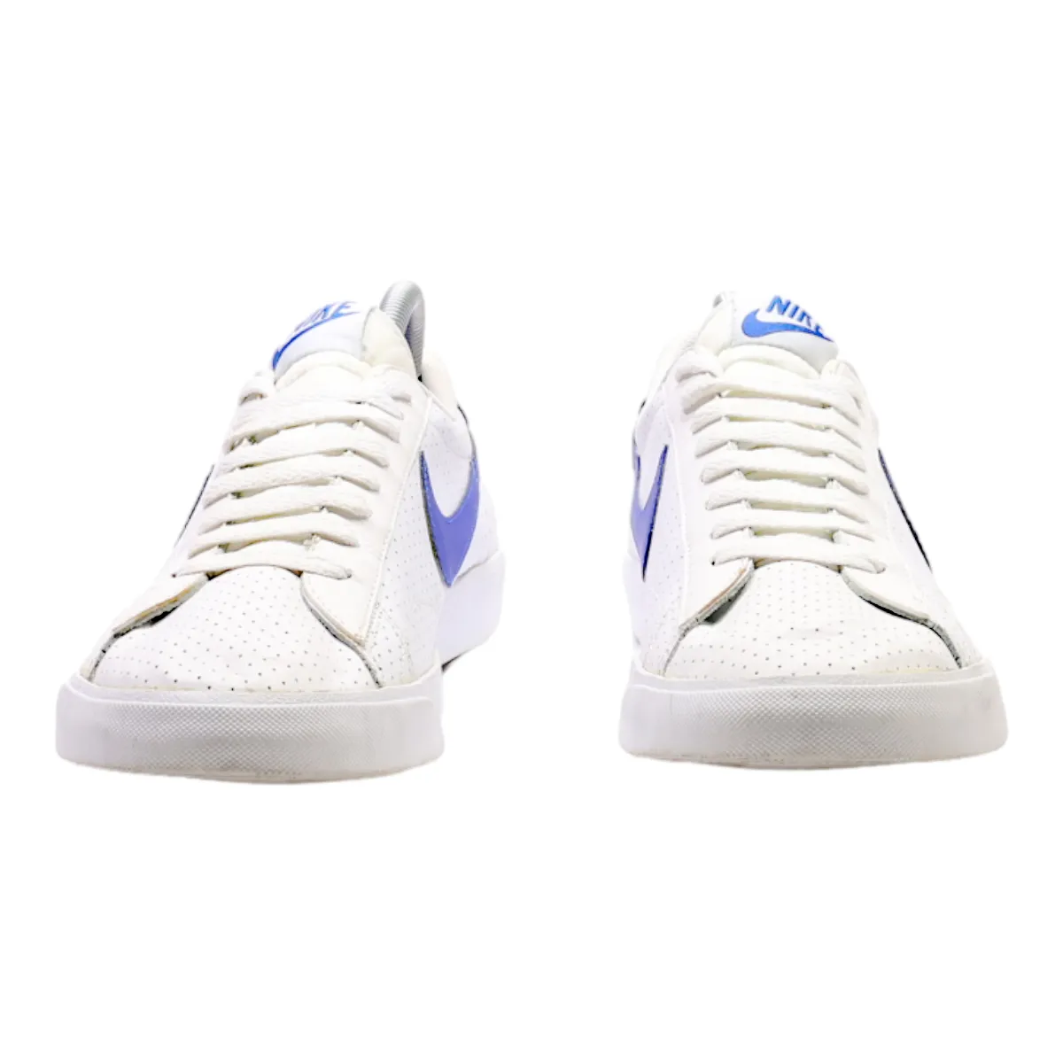 NIKE Blazer Low Sneaker Trainers White Leather Mens UK 6