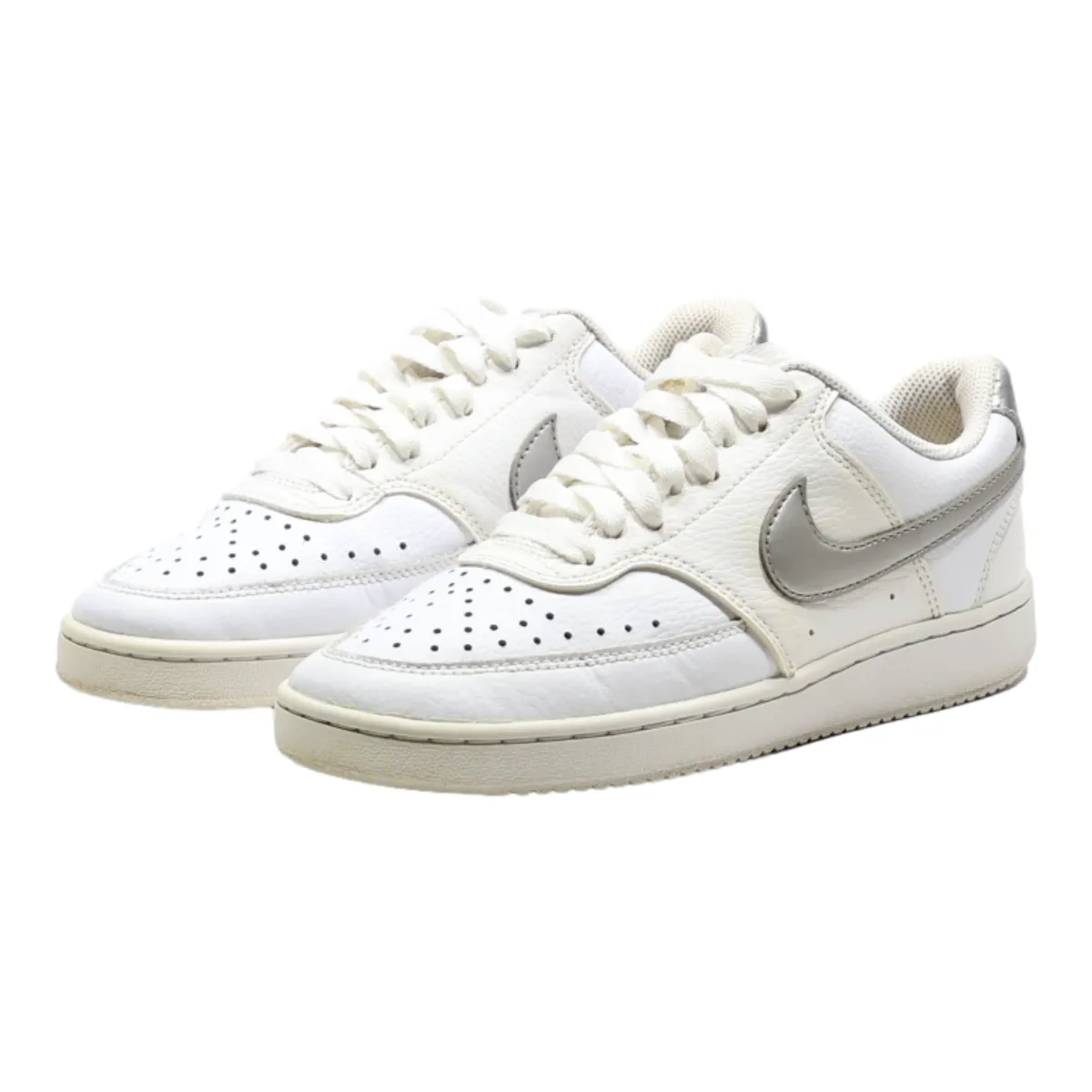 NIKE Court Vision Sneaker Trainers White Synthetic Womens UK 3.5