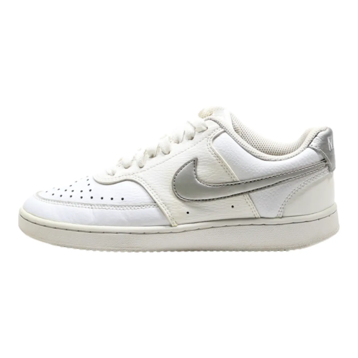 NIKE Court Vision Sneaker Trainers White Synthetic Womens UK 3.5