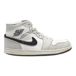 NIKE High Top Trainers Grey Leather Mens UK 6