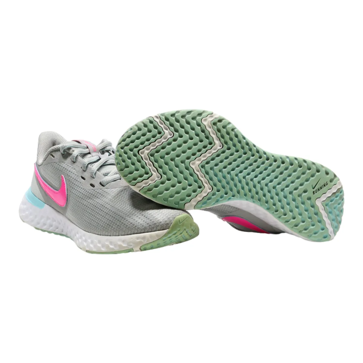 NIKE Sneaker Trainers Grey Synthetic Womens UK 3.5