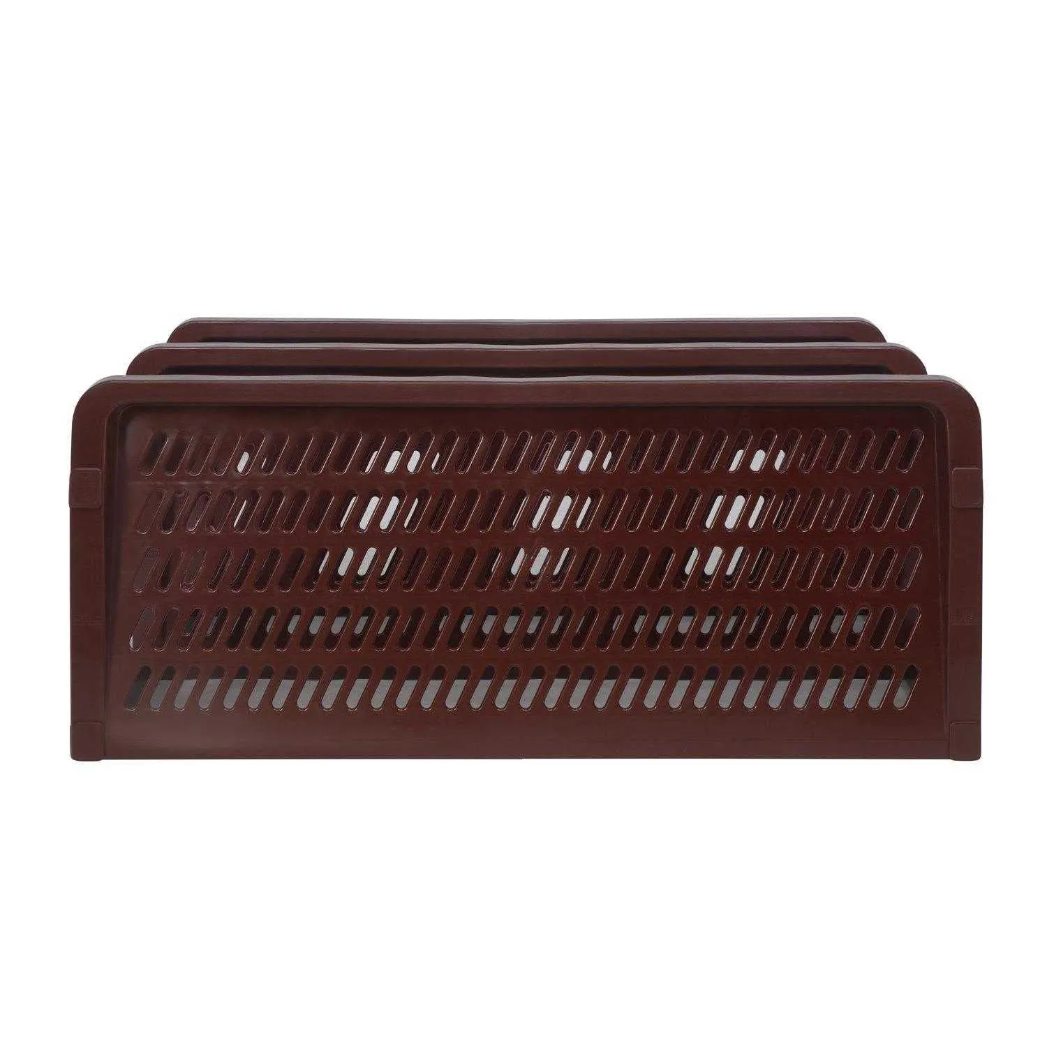 Nilkamal MULRACK3 Plastic Shoe Stand for Shoe Storage | Space Organizer | Shoe Rack | for Living Room Home & Office (Maroon)