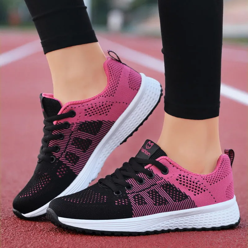 OPERA 2025 Spring/Summer & Autumn New Women's Black Sneakers | Breathable, Lightweight, Soft-Sole Gym & Athletic Shoes