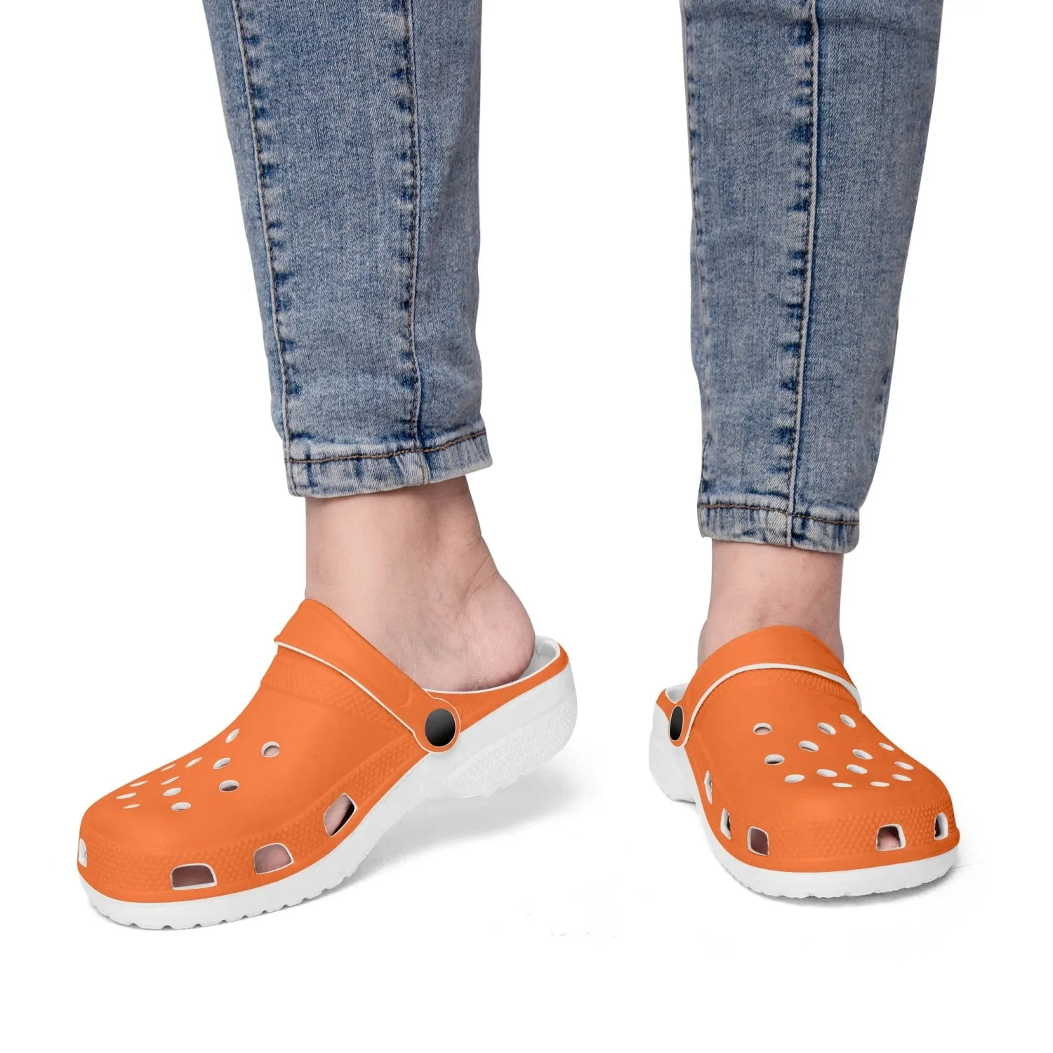 Orange  All Over Printed Clogs