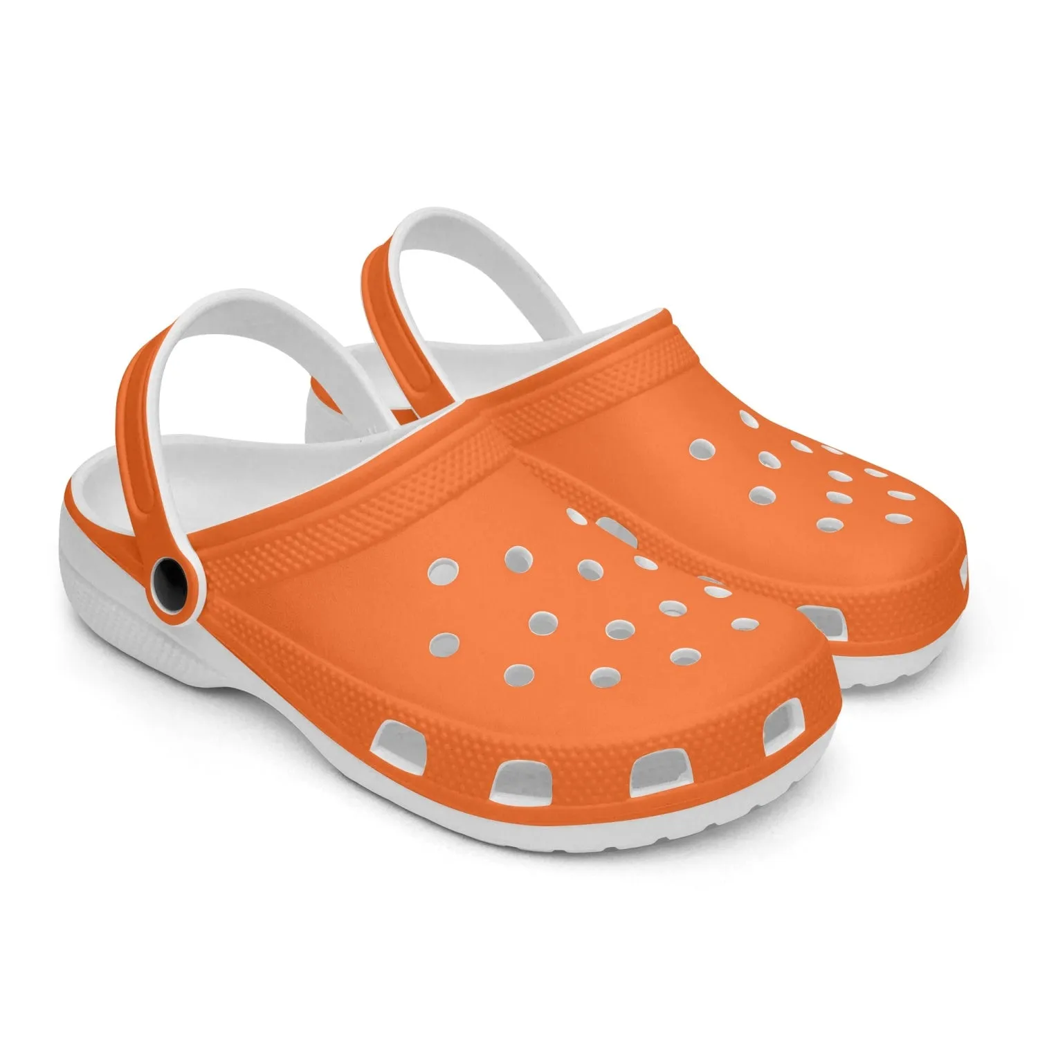 Orange  All Over Printed Clogs