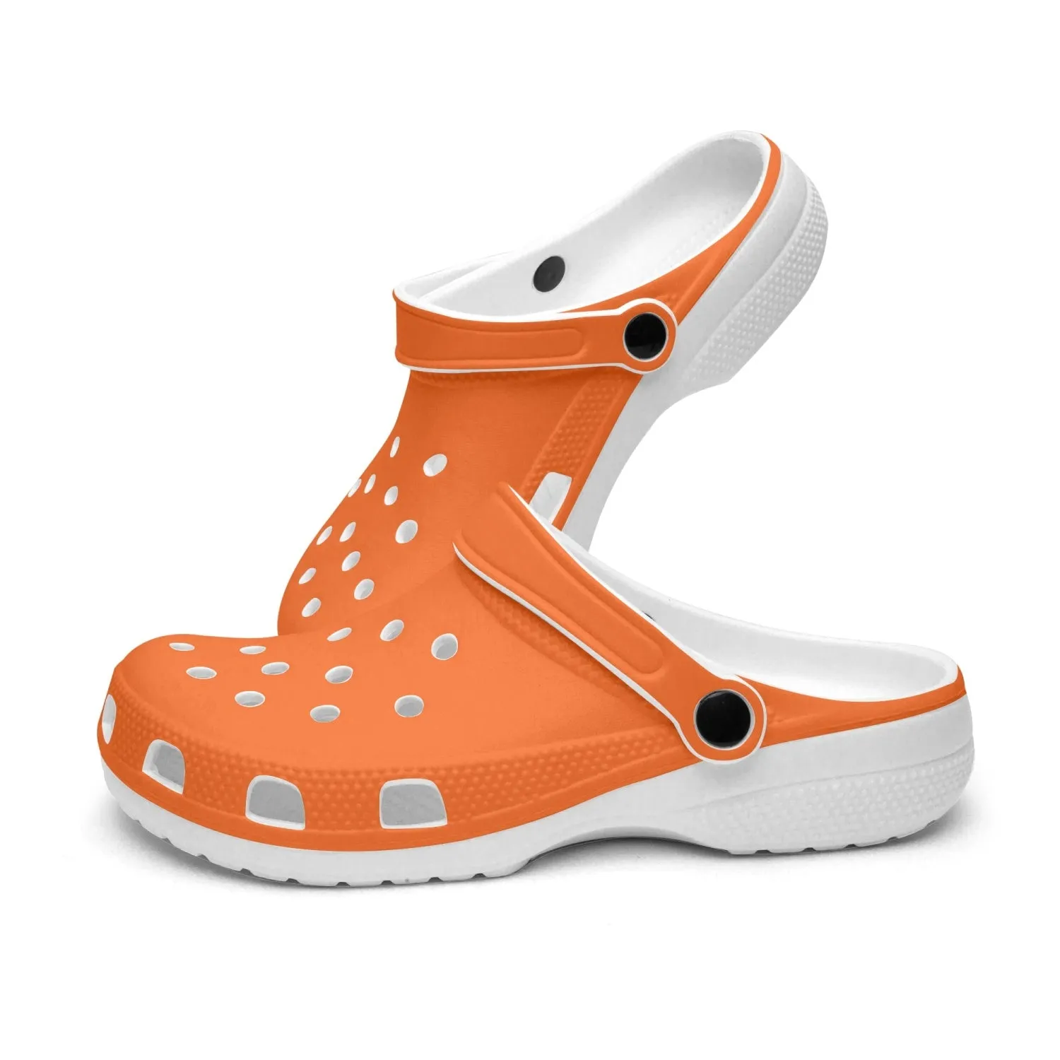 Orange  All Over Printed Clogs