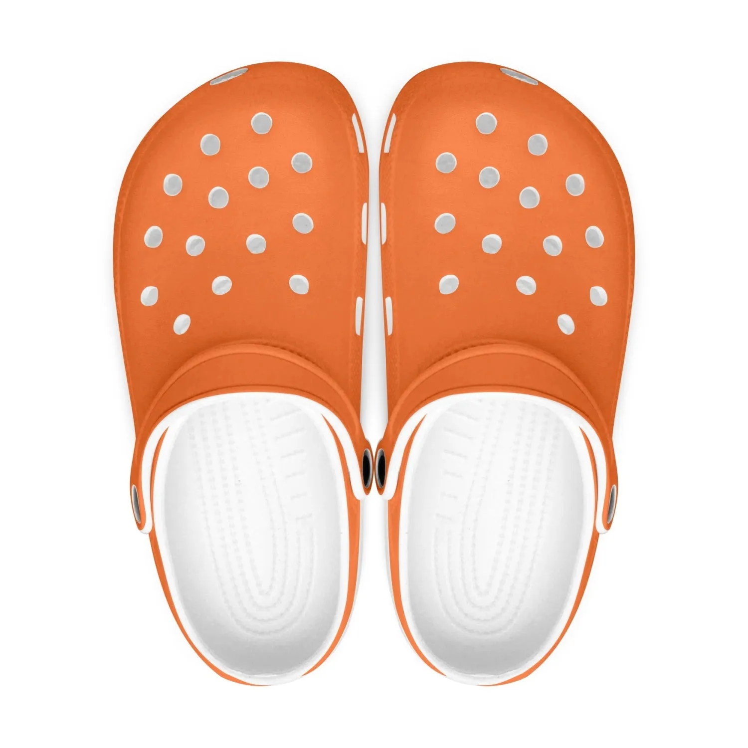 Orange  All Over Printed Clogs