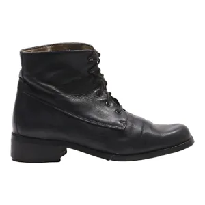 ORCADE Lace-Up Boots Black Leather Womens UK 4