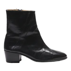 PACO LUI LAU Ankle Boots Black Leather Womens UK 8
