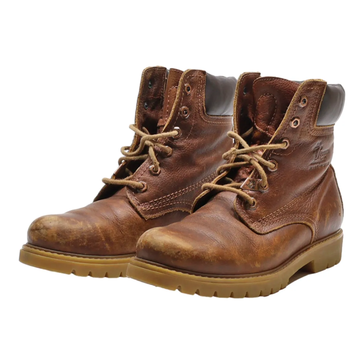 PANAMA JACK Lace-Up Boots Brown Leather Mens UK 5