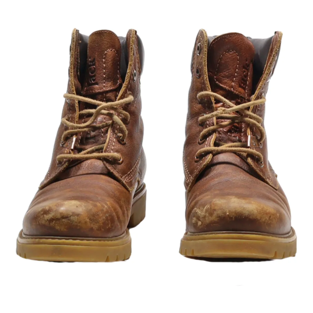 PANAMA JACK Lace-Up Boots Brown Leather Mens UK 5