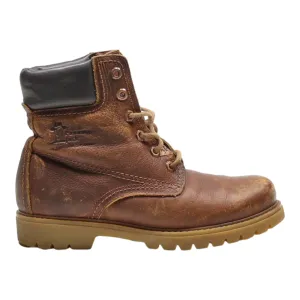 PANAMA JACK Lace-Up Boots Brown Leather Mens UK 5