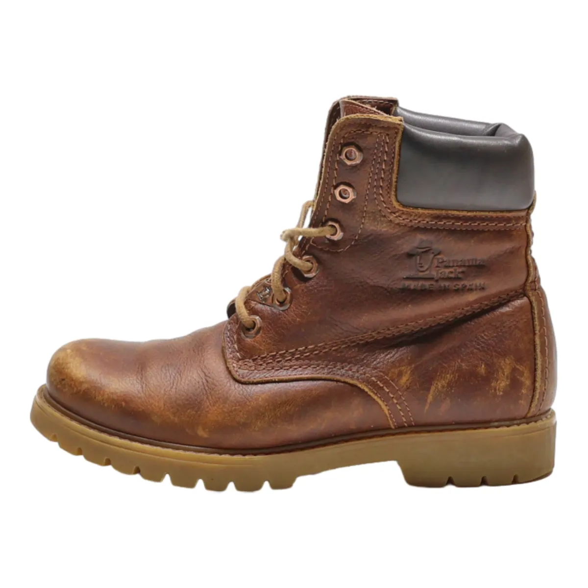 PANAMA JACK Lace-Up Boots Brown Leather Mens UK 5