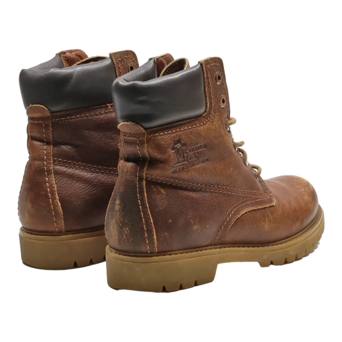 PANAMA JACK Lace-Up Boots Brown Leather Mens UK 5