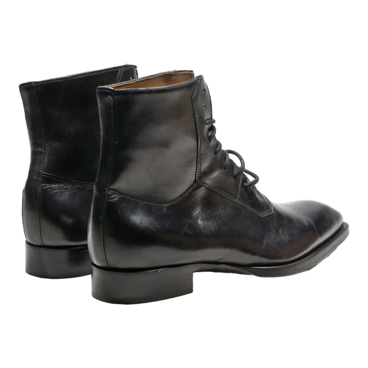 PASSO PES PASSO Ankle Boots Black Leather Mens UK 7.5