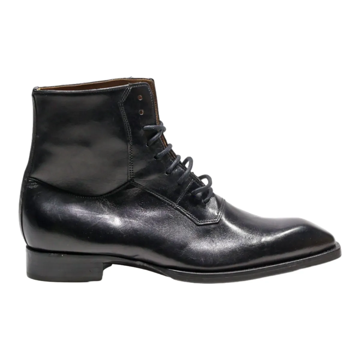 PASSO PES PASSO Ankle Boots Black Leather Mens UK 7.5