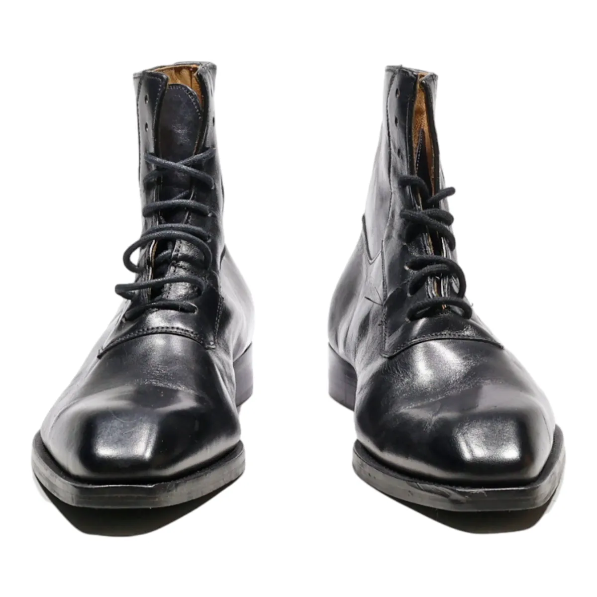 PASSO PES PASSO Ankle Boots Black Leather Mens UK 7.5