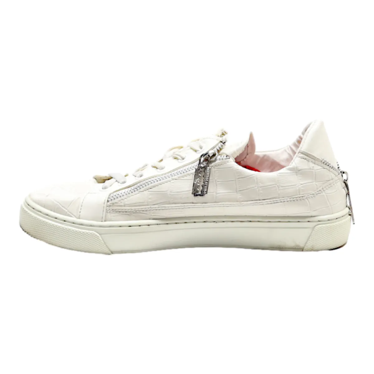 PHILIPP PLEIN Sneaker Trainers White Leather Womens UK 7