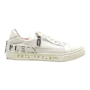 PHILIPP PLEIN Sneaker Trainers White Leather Womens UK 7