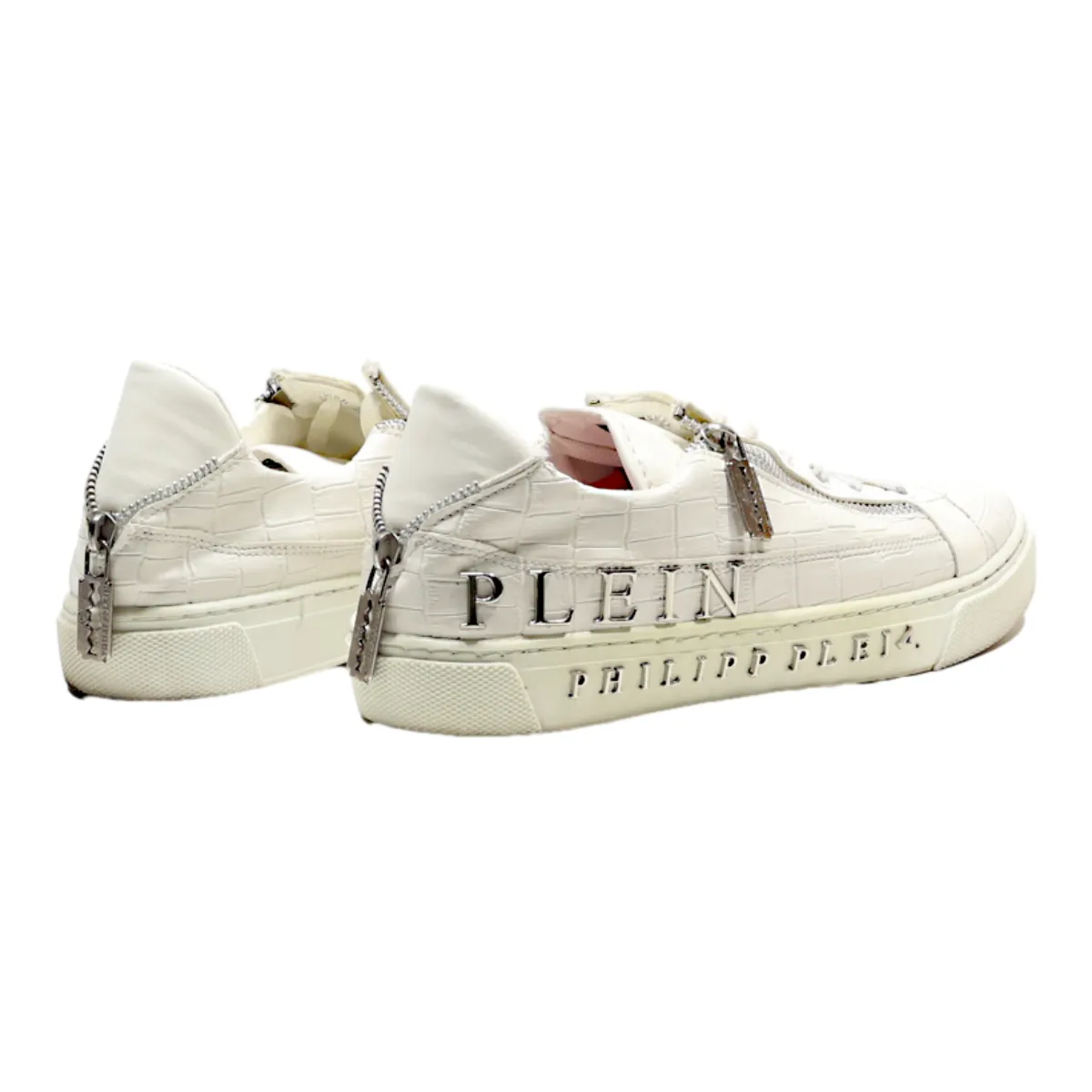 PHILIPP PLEIN Sneaker Trainers White Leather Womens UK 7