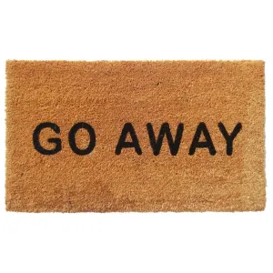 "Go Away" Coir Doormat