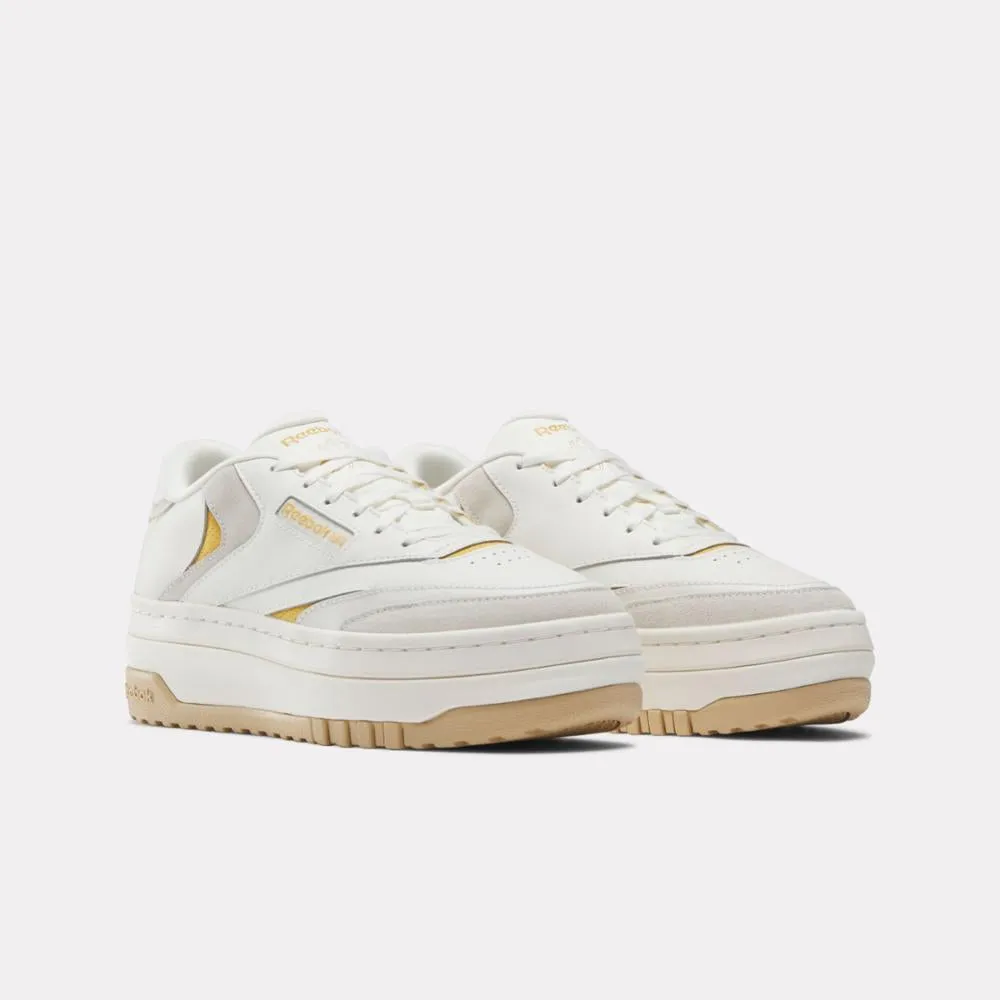 Reebok Footwear Women Club C Extra Shoes CHALK/BUT/CHALK