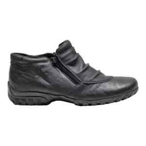 RIEKER Ankle Boots Black Synthetic Womens UK 7