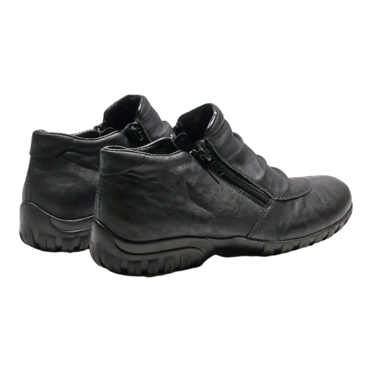 RIEKER Ankle Boots Black Synthetic Womens UK 7