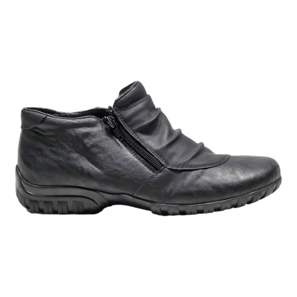 RIEKER Ankle Boots Black Synthetic Womens UK 7