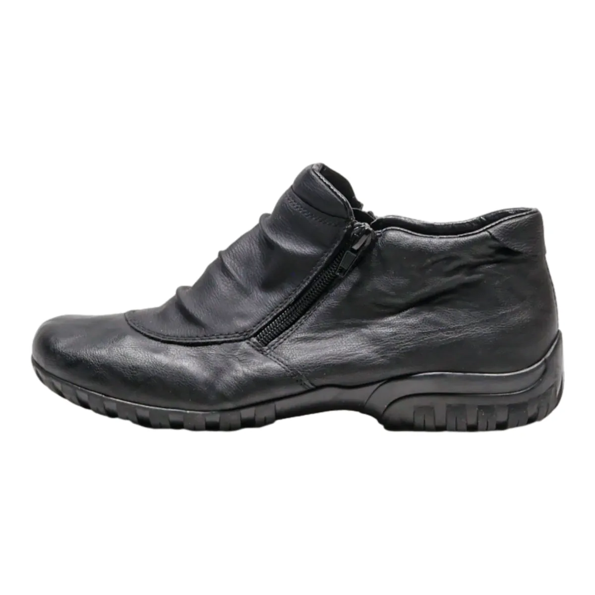 RIEKER Ankle Boots Black Synthetic Womens UK 7