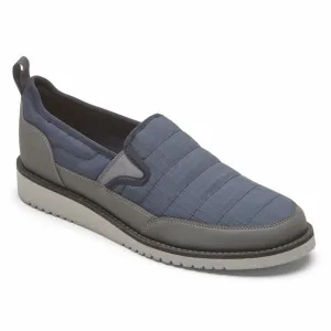 Rockport Men AXELROD QUILTED SLIP ON NAVY RIPSTOP