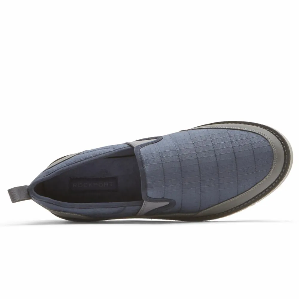 Rockport Men AXELROD QUILTED SLIP ON NAVY RIPSTOP