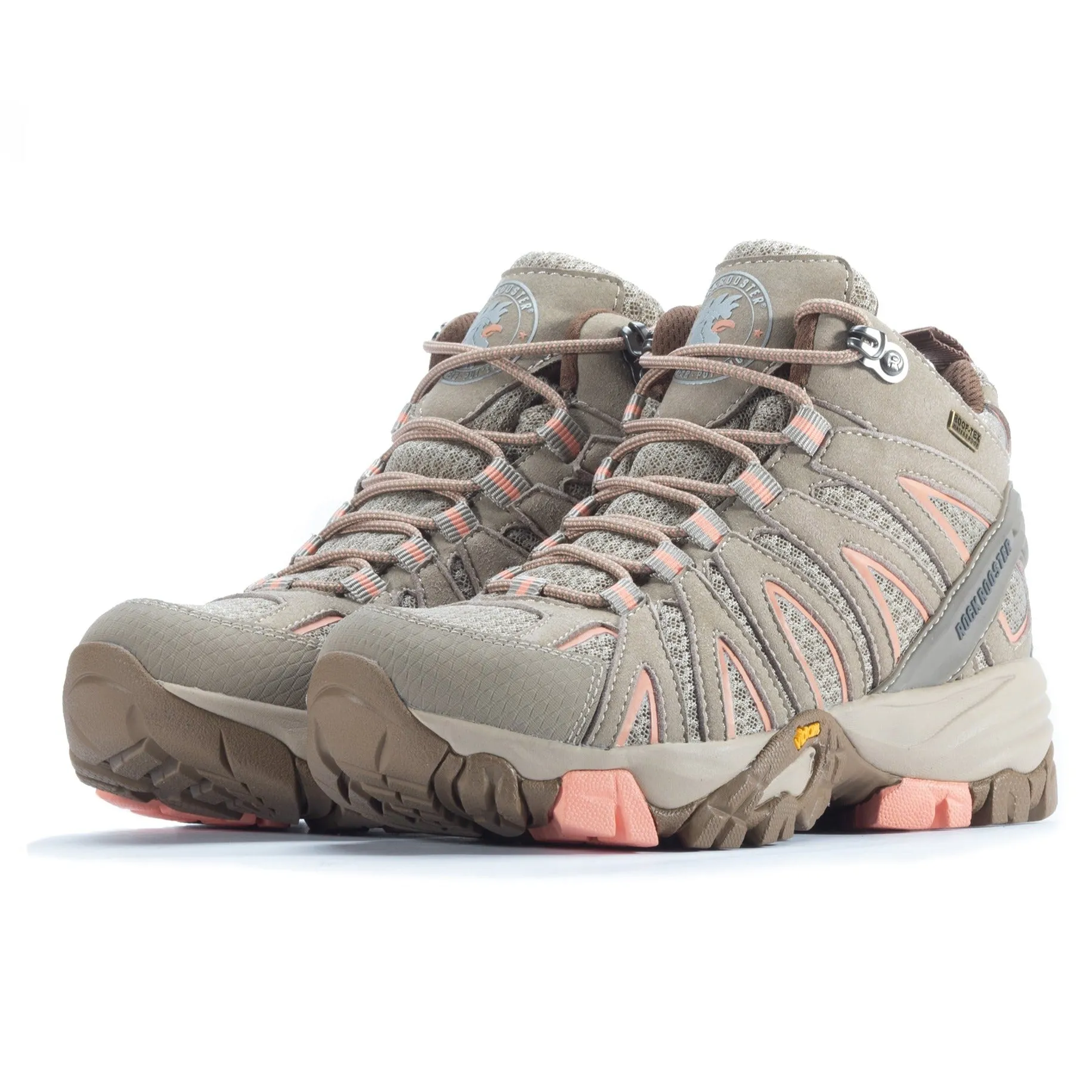 ROCKROOSTER Bedrock Women's Sand 6 Inch Waterproof Hiking Boots with VIBRAM® Outsole OT21066