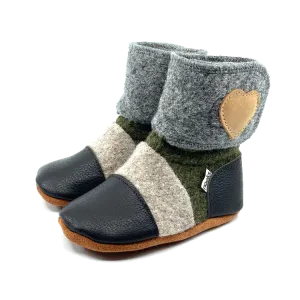 Sapling Felted Wool Booties