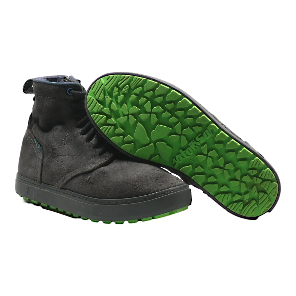 SATORISAN Ankle Boots Grey Leather Mens UK 6
