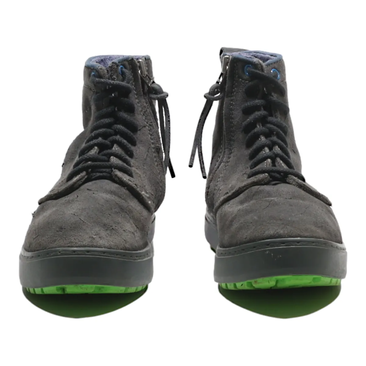 SATORISAN Ankle Boots Grey Leather Mens UK 6