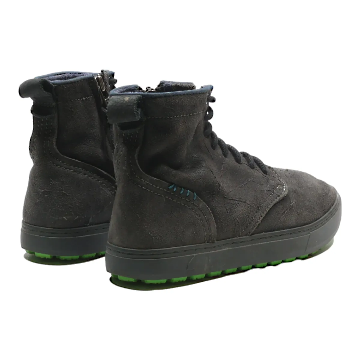 SATORISAN Ankle Boots Grey Leather Mens UK 6