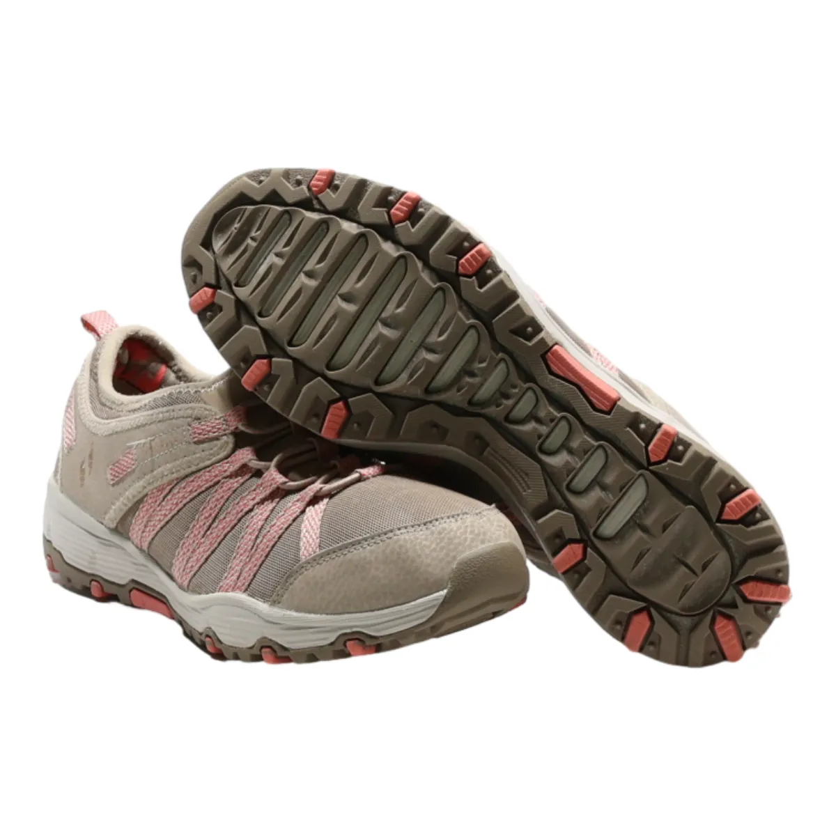 SKECHERS Sneaker Trainers Beige Synthetic Womens UK 4