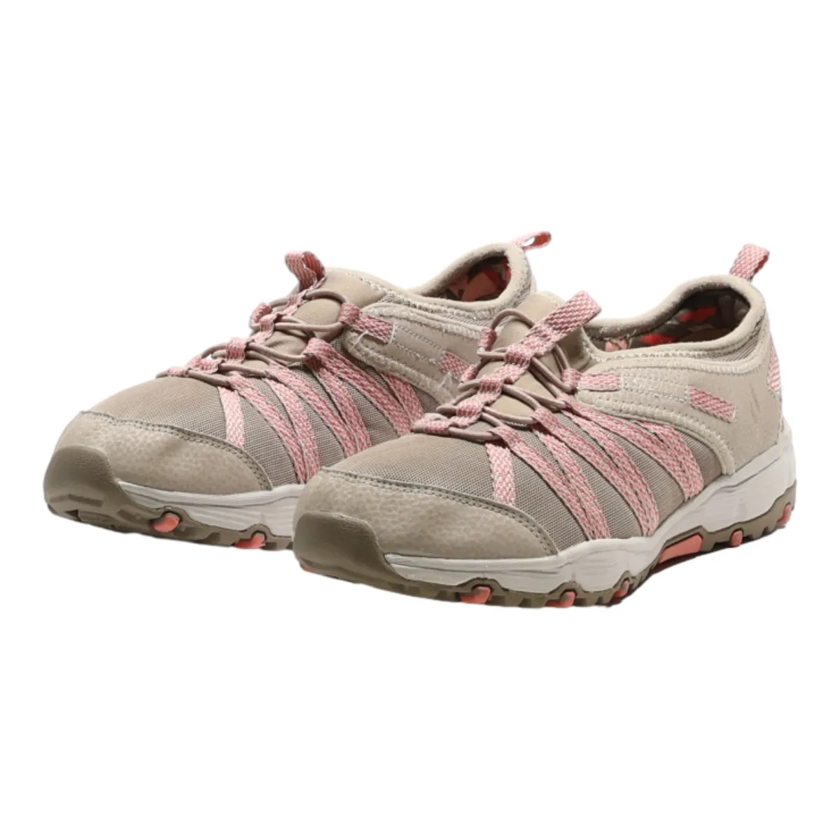 SKECHERS Sneaker Trainers Beige Synthetic Womens UK 4