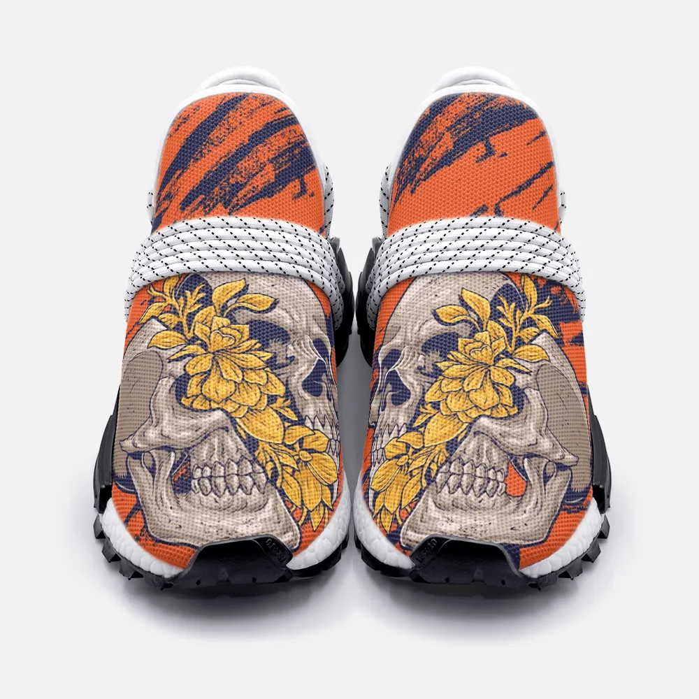 Skulls and Flowers Unisex Lightweight Custom shoes